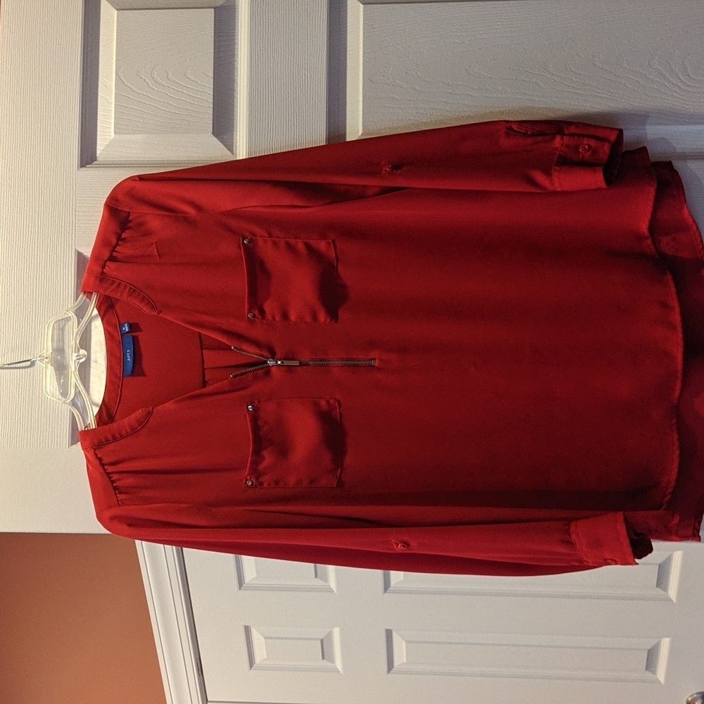 Red blouse